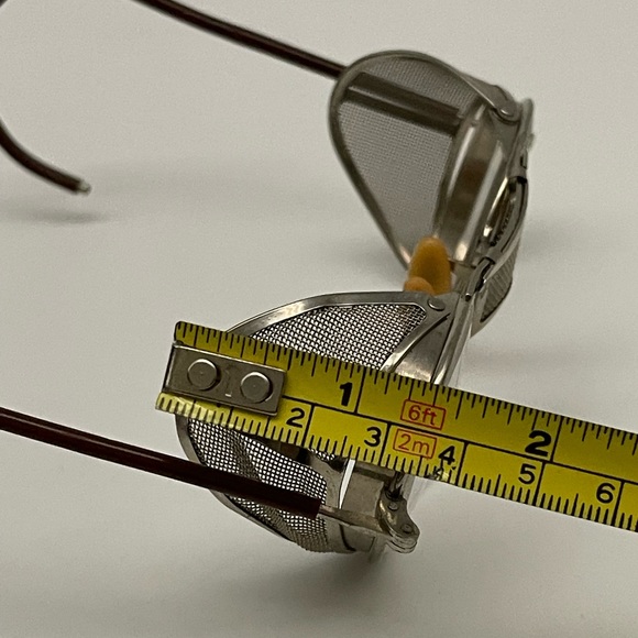 VINTAGE BAUSCH & LOMB STEAMPUNK MOTORCYCLE SAFETY GOGGLE CLEAR FOLDING GLASSES - Picture 3 of 16